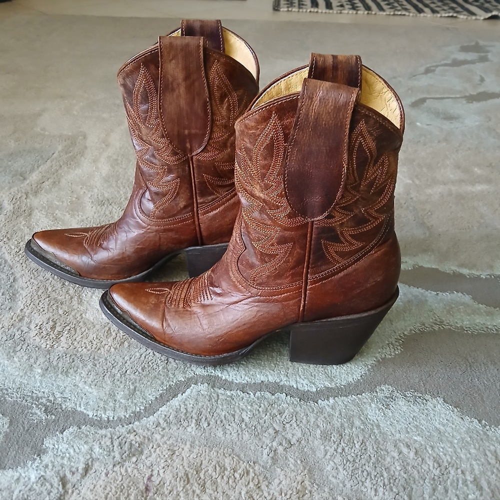 IDYLLWIND Miranda Lambert WHEELS BROWN‎ LEATHER WESTERN BOOTIES